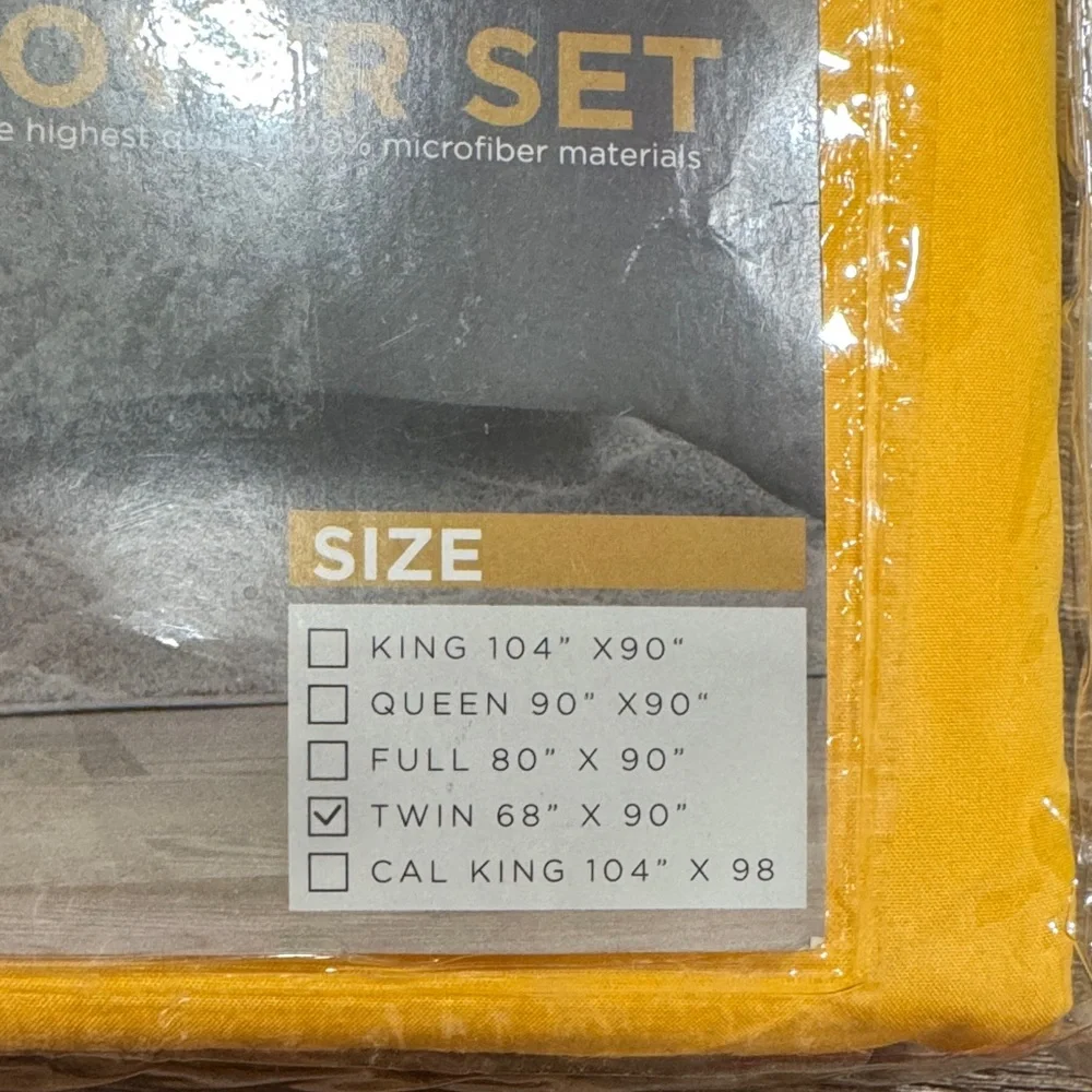 Neatl Vibrant Yellow Twin Duvet Cover